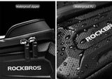 Darrahopens Sports & Fitness > Bikes & Accessories > Bicycle Bags ROCKBROS Hard Shell Bike Top Tube Bag - Waterproof Cycling Frame Pouch with TPU Touchscreen Phone Holder & Sun Visor - 1.7L Large Capacity for MTB & Road Bikes - Black