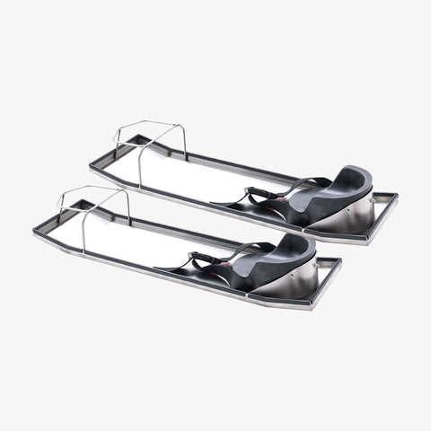 Darrahopens Sports & Fitness > Bikes & Accessories > Bicycle Bags VEVOR Concrete Knee Boards Stainless Steel, 30'' x 8'' Concrete Sliders, Knee Boards For Concrete, Concrete Knee Pads Moving Sliders, with Knee Pads & Board Straps for Cement and Concrete Finishing