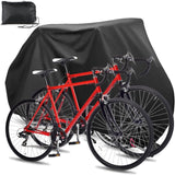 Darrahopens Sports & Fitness > Bikes & Accessories > Bicycle Bags Waterproof 210D Oxford Bicycle Cover for 2 Bikes with Lock Holes, Windproof Storage Bag for Outdoor Bicycles, Compatible with 56Vingt