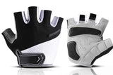 Darrahopens Sports & Fitness > Bikes & Accessories > Bicycle Gloves 1 Pair Cycling Half Finger Bike Gloves With Anti Slip Pad For Unisex - Black & L
