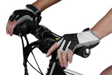 Darrahopens Sports & Fitness > Bikes & Accessories > Bicycle Gloves 1 Pair Cycling Half Finger Bike Gloves With Anti Slip Pad For Unisex - Black & M