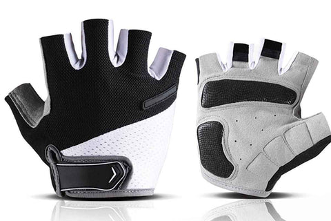 Darrahopens Sports & Fitness > Bikes & Accessories > Bicycle Gloves 1 Pair Cycling Half Finger Bike Gloves With Anti Slip Pad For Unisex - Black & M