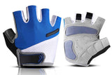 Darrahopens Sports & Fitness > Bikes & Accessories > Bicycle Gloves 1 Pair Cycling Half Finger Bike Gloves With Anti Slip Pad For Unisex - Blue & XL