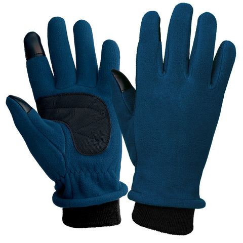 Darrahopens Sports & Fitness > Bikes & Accessories > Bicycle Gloves L Navy Blue Warm Windproof Touchscreen Gloves - Anti-Slip Grip for Winter Cycling & Outdoor Sports