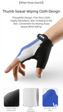 Darrahopens Sports & Fitness > Bikes & Accessories > Bicycle Gloves Size M Black Padded Half-Finger Cycling Gloves - Breathable Shock-Absorbing Workout Gloves for Gym & Fitness