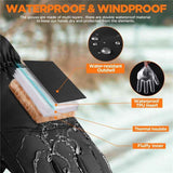 Darrahopens Sports & Fitness > Bikes & Accessories > Bicycle Gloves Waterproof Warm Gloves Women Men with Touchscreen Fingers, Ski Snow Windproof for Cold Weather Thermal, for Running Hiking Driving Cycling Outdoor （black,26.5*11cm）