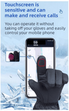 Darrahopens Sports & Fitness > Bikes & Accessories > Bicycle Gloves Winter 3 Level Intelligent Heated Gloves with Touchscreen Fingertip - Waterproof Thermal Gloves for Skiing & Outdoor Sports, 360° All-Finger + Hand's Back Large Heating Coverage (Battery Operated)