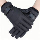 Darrahopens Sports & Fitness > Bikes & Accessories > Bicycle Gloves Winter cycling gloves - Men's gloves (1 pair) - Winter gloves - Cycling gloves - Warm and insulated - Waterproof - Outdoor ski gloves - Black