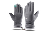 Darrahopens Sports & Fitness > Bikes & Accessories > Bicycle Gloves Winter Water Repellent Ski Snow Warm Gloves with Touchscreen Fingers - Gray