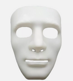 Darrahopens Sports & Fitness > Bikes & Accessories > Bicycle Helmets 2x Robot Plain Mask Purge Style Halloween Scary Ghost Blank Mask Unisex - 1xBlue +1xWhite