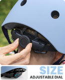 Darrahopens Sports & Fitness > Bikes & Accessories > Bicycle Helmets OutdoorMaster Youth & Kids Bike Helmet - Adjustable Multi-Sports Skateboard Helmet with Removable Liners for Balance Bike, Toddler Scooter, One Wheel Hoverboard-Light Blue-Medium