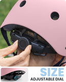 Darrahopens Sports & Fitness > Bikes & Accessories > Bicycle Helmets OutdoorMaster Youth & Kids Bike Helmet - Adjustable Multi-Sports Skateboard Helmet with Removable Liners for Balance Bike, Toddler Scooter, One Wheel Hoverboard-Light Pink-Medium