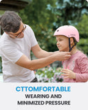 Darrahopens Sports & Fitness > Bikes & Accessories > Bicycle Helmets OutdoorMaster Youth & Kids Bike Helmet - Adjustable Multi-Sports Skateboard Helmet with Removable Liners for Balance Bike, Toddler Scooter, One Wheel Hoverboard-Light Pink-Medium