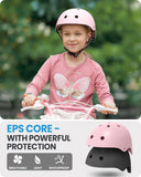 Darrahopens Sports & Fitness > Bikes & Accessories > Bicycle Helmets OutdoorMaster Youth & Kids Bike Helmet - Adjustable Multi-Sports Skateboard Helmet with Removable Liners for Balance Bike, Toddler Scooter, One Wheel Hoverboard-Light Pink-Medium