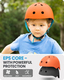 Darrahopens Sports & Fitness > Bikes & Accessories > Bicycle Helmets OutdoorMaster Youth & Kids Bike Helmet - Adjustable Multi-Sports Skateboard Helmet with Removable Liners for Balance Bike, Toddler Scooter, One Wheel Hoverboard-Orange-Large