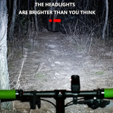 Darrahopens Sports & Fitness > Bikes & Accessories > Bicycle Parts 1 pack of bicycle lights | front and rear lights, 4 modes, USB charging, super bright LED night riding lights, handlebar mount, not waterproof, suitable for road/mountain bikes