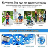 Darrahopens Sports & Fitness > Bikes & Accessories > Bicycle Parts 12–20 Inch Bike Training Wheels Flashing PVC Silent Stabilizer Auxiliary Support - Red