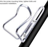 Darrahopens Sports & Fitness > Bikes & Accessories > Bicycle Parts 1Pack Lightweight Aluminum Alloy Cycling Bicycle Water Bottle Cage Holder Bracket for Outdoor Activities (Silver), Bike Accessories