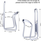 Darrahopens Sports & Fitness > Bikes & Accessories > Bicycle Parts 1Pack Lightweight Aluminum Alloy Cycling Bicycle Water Bottle Cage Holder Bracket for Outdoor Activities (Silver), Bike Accessories