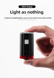 Darrahopens Sports & Fitness > Bikes & Accessories > Bicycle Parts 2 PCS USB Rechargeable Mini Bike Lights - Aluminium LED Front & Rear Safety Lamp Set - 150 Lumen High Brightness Flashlight for Helmet & Handlebar - IPX8 Waterproof - Black