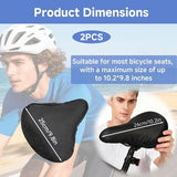 Darrahopens Sports & Fitness > Bikes & Accessories > Bicycle Parts 2-Piece Waterproof Bicycle Saddle Cover Set - Black - Rain Cover for Bicycle Saddle - Sun and Dust Resistant - With Drawstring - Unisex - Suitable for MTB, Road Bike & E-Bike
