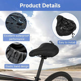 Darrahopens Sports & Fitness > Bikes & Accessories > Bicycle Parts 2-Piece Waterproof Bicycle Saddle Cover Set - Black - Rain Cover for Bicycle Saddle - Sun and Dust Resistant - With Drawstring - Unisex - Suitable for MTB, Road Bike & E-Bike