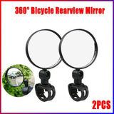 Darrahopens Sports & Fitness > Bikes & Accessories > Bicycle Parts 2PCS 360 Degree Bicycle Rearview Mirror Handlebar Mount Adjustable