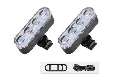 Darrahopens Sports & Fitness > Bikes & Accessories > Bicycle Parts 2Pcs Bike Tail Light 4 Modes Bike Rear Light Waterproof Bicycle Taillight-White