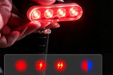 Darrahopens Sports & Fitness > Bikes & Accessories > Bicycle Parts 2Pcs Bike Tail Light 4 Modes Bike Rear Light Waterproof Bicycle Taillight-White