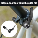Darrahopens Sports & Fitness > Bikes & Accessories > Bicycle Parts 2pcs M6*65mm Aluminium Alloy Bicycle Seat Post Quick Release Pin Seatpost Skewer Bolt Black