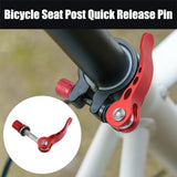 Darrahopens Sports & Fitness > Bikes & Accessories > Bicycle Parts 2pcs M6*65mm Aluminium Alloy Bicycle Seat Post Quick Release Pin Seatpost Skewer Bolt Red