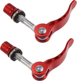 Darrahopens Sports & Fitness > Bikes & Accessories > Bicycle Parts 2pcs M6*65mm Aluminium Alloy Bicycle Seat Post Quick Release Pin Seatpost Skewer Bolt Red