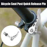 Darrahopens Sports & Fitness > Bikes & Accessories > Bicycle Parts 2pcs M6*65mm Aluminium Alloy Bicycle Seat Post Quick Release Pin Seatpost Skewer Bolt Silver Tone