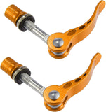 Darrahopens Sports & Fitness > Bikes & Accessories > Bicycle Parts 2pcs M6*65mm Aluminium Alloy Bicycle Seat Post Quick Release Pin Seatpost Skewer Bolt Yellow