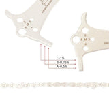 Darrahopens Sports & Fitness > Bikes & Accessories > Bicycle Parts 3 in 1 Bike Chain Wear Indicator Chain Hook Bolt Gauge Ruler Tool Stainless Steel