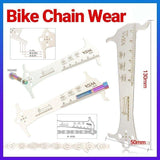 Darrahopens Sports & Fitness > Bikes & Accessories > Bicycle Parts 3 in 1 Bike Chain Wear Indicator Chain Hook Bolt Gauge Ruler Tool Stainless Steel