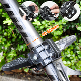 Darrahopens Sports & Fitness > Bikes & Accessories > Bicycle Parts 3 In 1 Kids Bike Mounted Front Seat Detachable With Handlebar Foot Pedal Bicycle Seat for Children 1-8 Years Compatible with All Adult Mountain Bikes