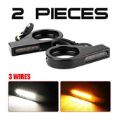 Darrahopens Sports & Fitness > Bikes & Accessories > Bicycle Parts A pair Switchback Sequential Front Fork LED Turn Signals, Motorcycle Running Lights for 41mm Front Mount Fork Sportster