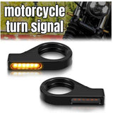 Darrahopens Sports & Fitness > Bikes & Accessories > Bicycle Parts A pair Switchback Sequential Front Fork LED Turn Signals, Motorcycle Running Lights for 41mm Front Mount Fork Sportster
