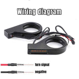 Darrahopens Sports & Fitness > Bikes & Accessories > Bicycle Parts A pair Switchback Sequential Front Fork LED Turn Signals, Motorcycle Running Lights for 41mm Front Mount Fork Sportster