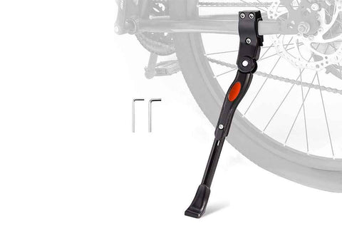 Darrahopens Sports & Fitness > Bikes & Accessories > Bicycle Parts Adjustable Rear Bike Kick Stand Bicycle Mountain Bike Stand Kickstand Bicycle Road Mountain Cycling Rear Mount Side Stand Adjustable Alloy Replacement Kickstand for Mountain Bike
