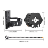 Darrahopens Sports & Fitness > Bikes & Accessories > Bicycle Parts Best-selling Baota Folding Lock Alloy Steel Anti-Hydraulic Cutting 840mm Extended Chain Waterproof & Rustproof Portable Lock  Universal Anti-Theft Device for Bicycles, E-Bikes & Motorcycles