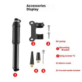 Darrahopens Sports & Fitness > Bikes & Accessories > Bicycle Parts Bicycle Hand Pump,  Compact Bike Pump   Bicycles Tire Pumps Portable Air Pumps Inflator Small Handheld Bikes Pumps for Mountain Road Bikes, Scooter, Basketball