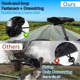 Darrahopens Sports & Fitness > Bikes & Accessories > Bicycle Parts Bicycle saddle cover - Waterproof saddle cover - Rainproof saddle cover - Waterproof bicycle saddle cover with drawstring - Outdoor saddle cover - Bicycle accessories - Universal - Rain and dustproof - 24*27 cm - Black