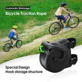 Darrahopens Sports & Fitness > Bikes & Accessories > Bicycle Parts Bicycle Tow Rope - Bicycle Towing System Parent-Child Pull Rope Bicycle Accessory - Tow Rope - Up to 200 kg & 2.5 m Long - For Child and Cargo Trailers