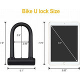 Darrahopens Sports & Fitness > Bikes & Accessories > Bicycle Parts Bicycle U-Lock + Steel Cable Lock With Bracket 2 In 1 Flexible U-Lock Steel Cable