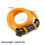 Darrahopens Sports & Fitness > Bikes & Accessories > Bicycle Parts Bike Bicycle Cycling Lock 5 Digit Combination Security Cable Lock Anti Theft