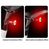 Darrahopens Sports & Fitness > Bikes & Accessories > Bicycle Parts Bike Tail Light Smart,Brake Sensing Bicycle Rear Lights for Night Ride,Ultra Bright LED Back Lights,Type C USB Rechargeable,Cycling Safety Taillight Accessories(Double base)