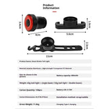 Darrahopens Sports & Fitness > Bikes & Accessories > Bicycle Parts Bike Tail Light Smart,Brake Sensing Bicycle Rear Lights for Night Ride,Ultra Bright LED Back Lights,Type C USB Rechargeable,Cycling Safety Taillight Accessories(Double base)