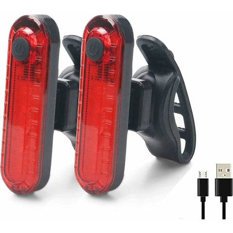 Darrahopens Sports & Fitness > Bikes & Accessories > Bicycle Parts Bike Tail Lights - 2 Pack Bicycle Rear Lights, Usb Rechargeable Cob LED Waterproof Bike Rear Light, 4 Lighting Modes